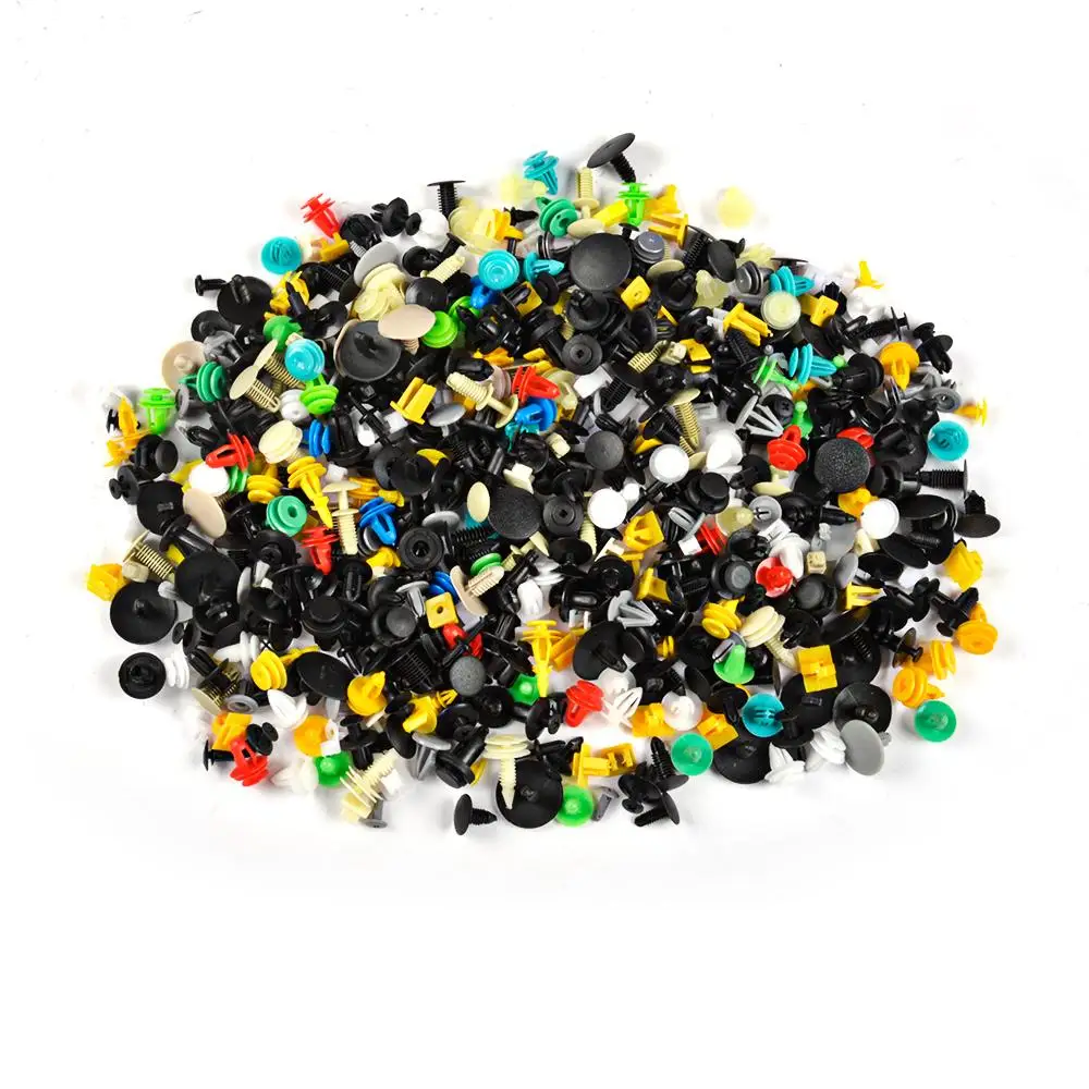 200 шт. автомобильные заклепки пластиковый комплект фиксаторы зажимы подходят для