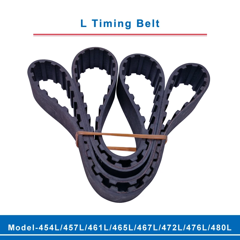 

L timing belt trapezoid teeth model-454L/457L/461L/465L/467L/472L/476L/480L transmission belt width 20/25mm for L timing pulley