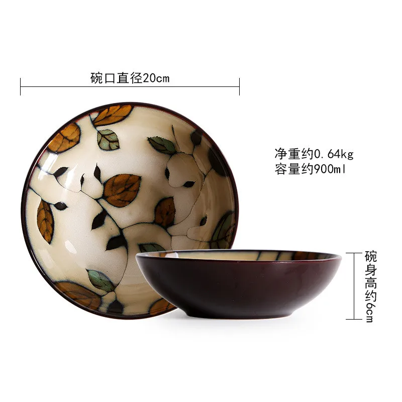 

Japan Style Ceramic Tableware Porcelain Dinner Set Household Dishes Rice Bowls Salad Bowl Plate Dishes Porcelain Dinner Plates