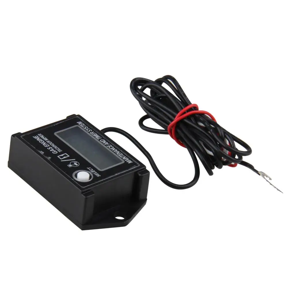 Водонепроницаемый крошечный Тахометр цифровой счетчик моточасов вправимый