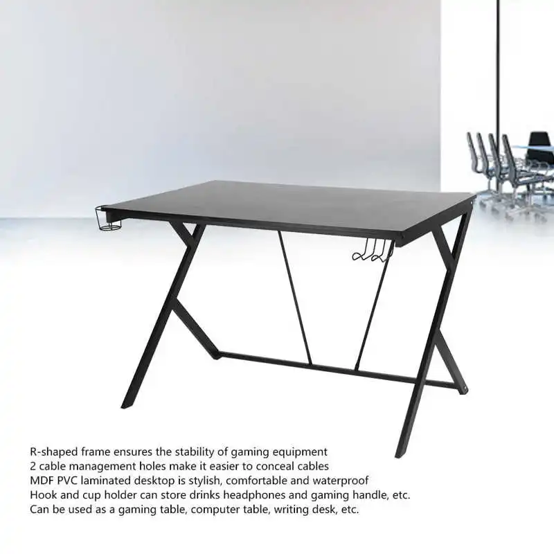 Стол компьютерный R-образная с современной эргономичной оправой устойчивый для