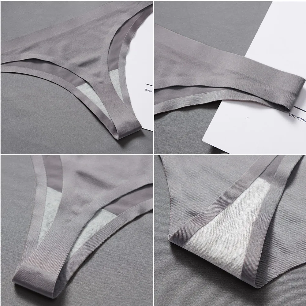 Женские сексуальные бесшовные трусики удобные мягкие стринги с низкой посадкой