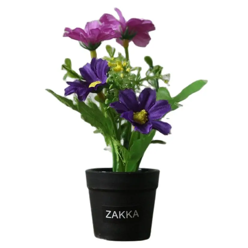 

Rural Artificial Plants Mini Bonsai Fake Flowers In Pots Decor Plastic Plants Indoor Living Room Home And Garden