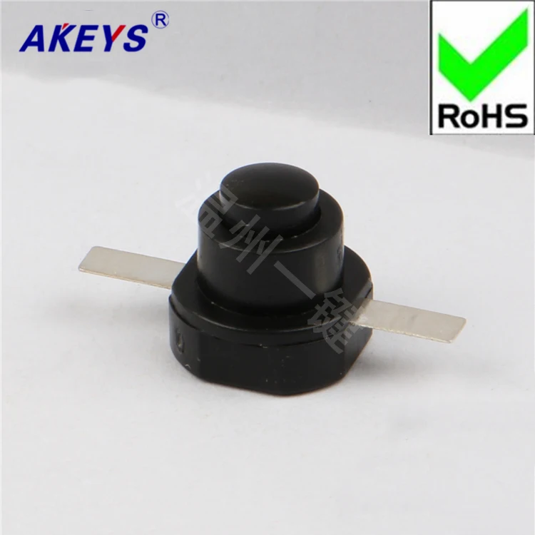 

10 PCS 1010H button self-locking switch flat-footed Flashlight flashlight switch LG-19A on and off PS-19A