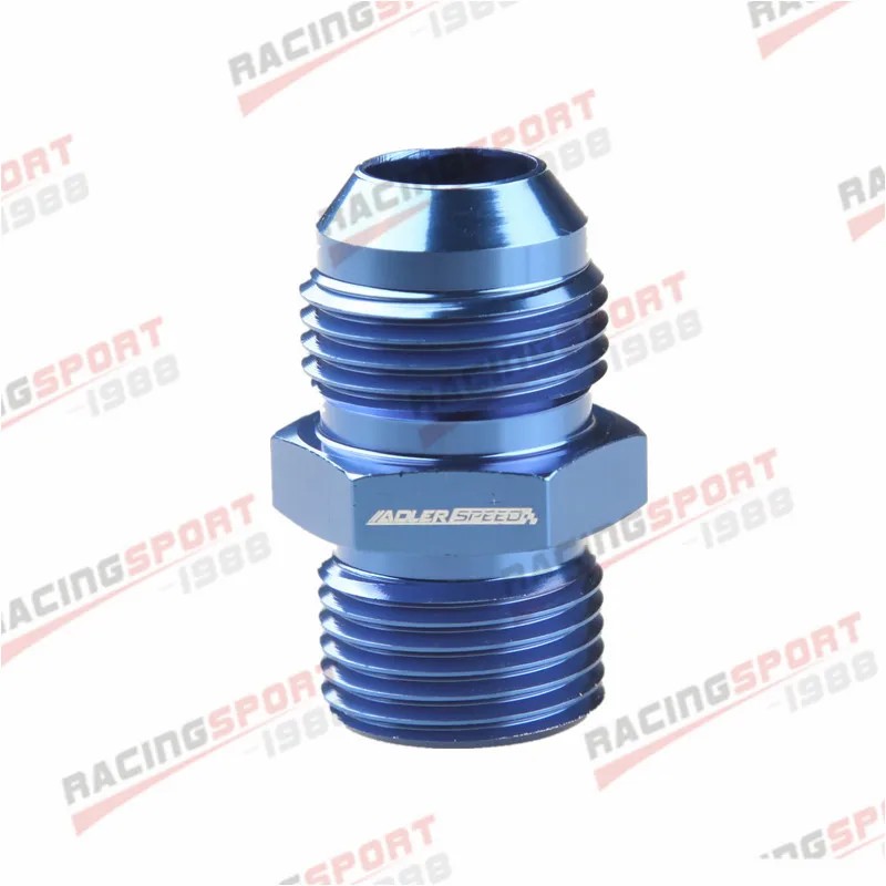 

AN -10 AN10 -10AN Male to 1/2" BSP BSPP Straight Adapter Adaptor Blue