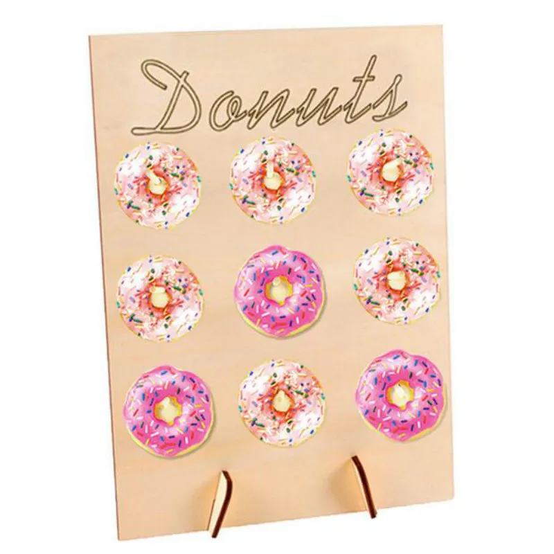 2 шт деревянные полки пончики для вечеринки орнамент Сделай Сам стойка полка