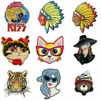 large embroidery big icon animal cartoon patches for clothing qr 55