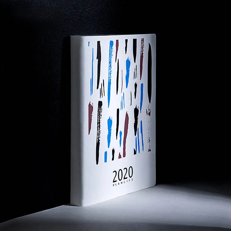 A5 блокнот ежедневник 2020 год Ежемесячный план органайзер Полиуретановая обложка