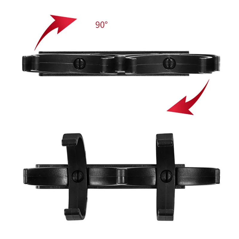 Портативный держатель для мяча гольфа вращающийся черный складной с Двойным