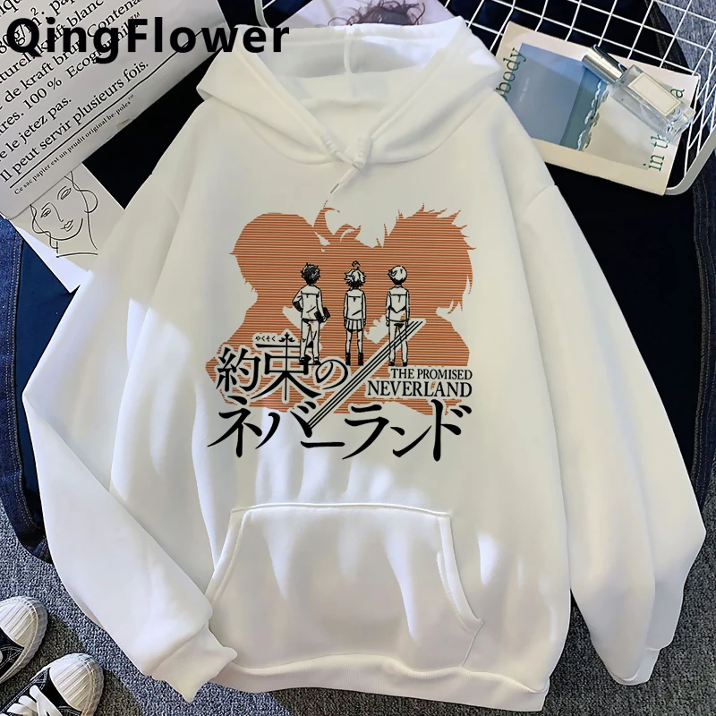 the Promised Neverland Emma Norman Ray hoodies men Oversized Ulzzang graphic male hoddies graphic printed