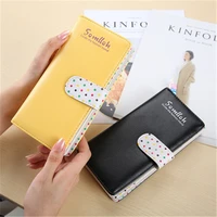 women wallets long wave point letter two fold buckle zipper coin purses female cute colourful card holder clutch bag money clip