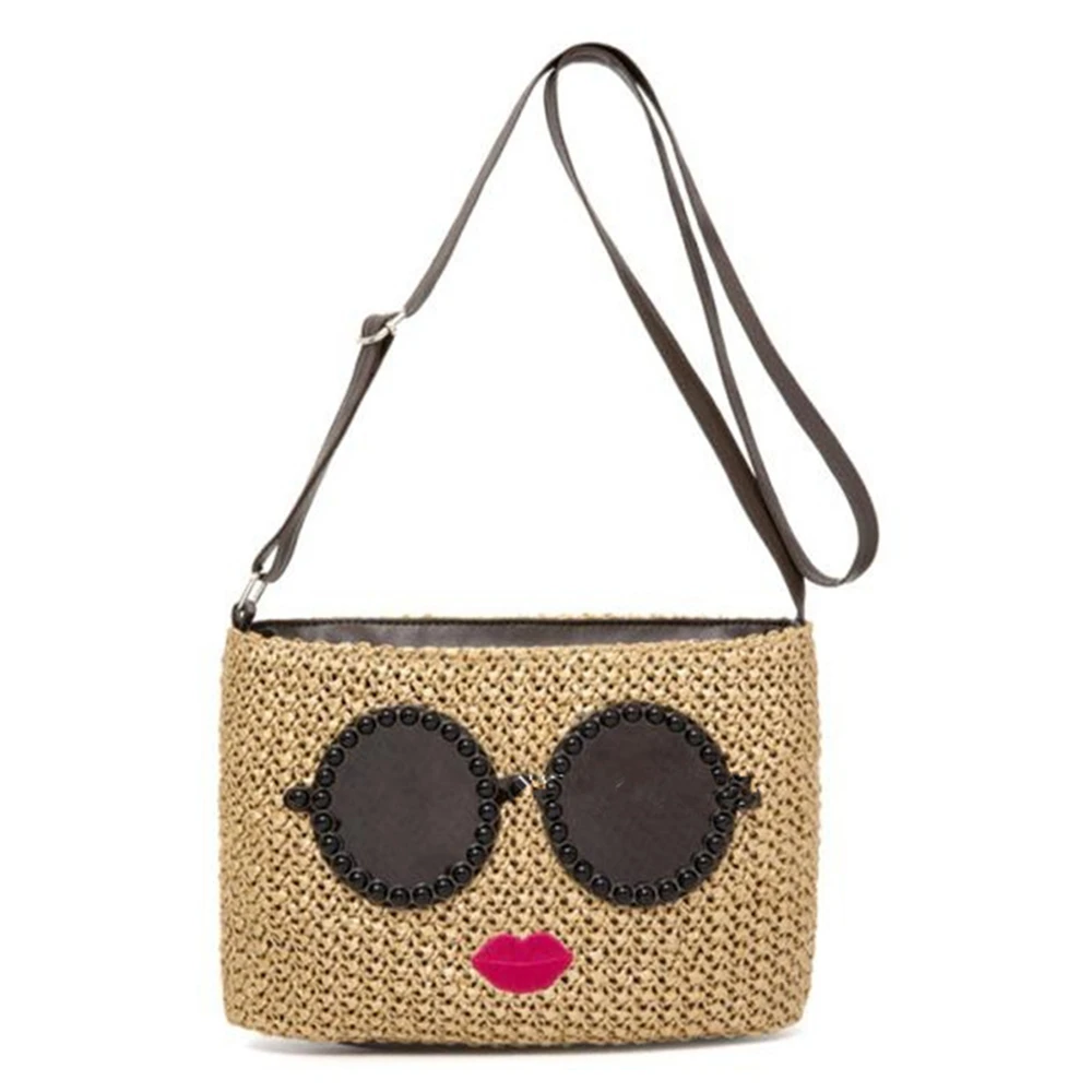 

Crossbody Bag For Women Cute Pearl Woven Shoulder Bag Beach Bags crossbody bag shoulder bags woven cute beach bag for women