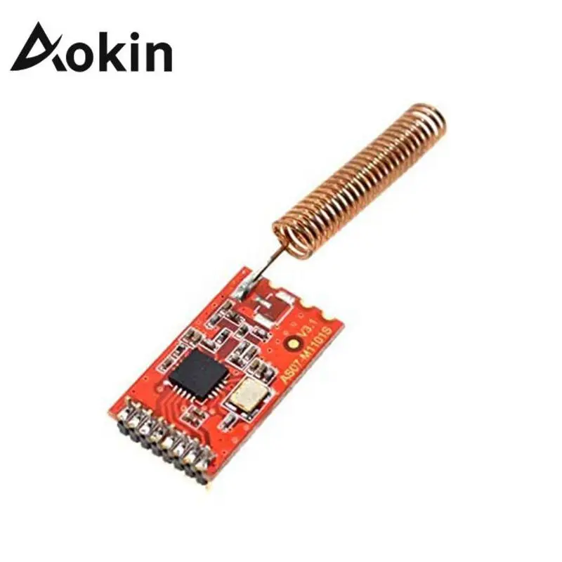 

Aokin 433M CC1101 10mW Wireless Sender Receiver Module NRF905/SX1212/SI4432 Red