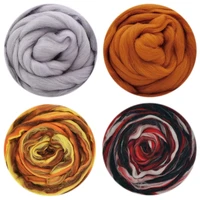 200g merino wool 50g x 4 colors 19 microns blended felting wool soft roving wool for needle and wet felting supplies