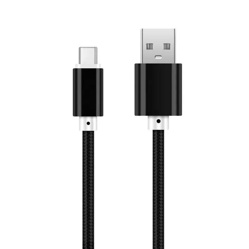 Сверхмощный металлический Плетеный IOS Micro USB USB-C Кабель зарядного устройства 1 м 2 м 3M для iPhone X 7 6 5 8 8 плюс XS