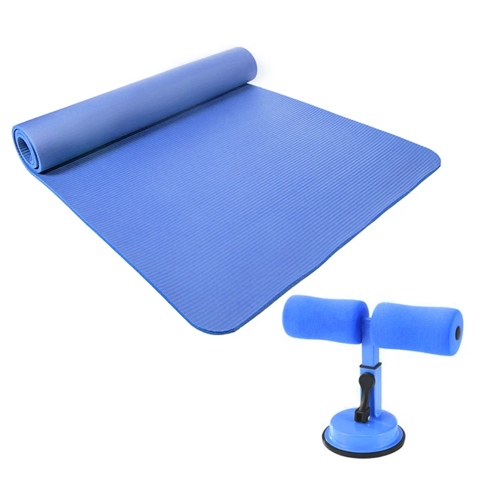 

10mm Yoga Practice Mat Sports Home with Sit-up Bar Assistant Device Gym Fitness Equipment Workout Training Exercise Yoga Mat