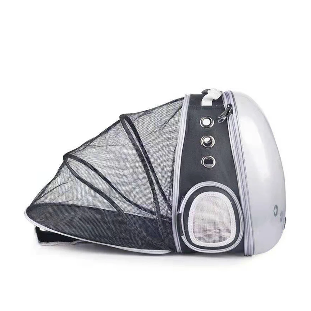 

Pet Carrying Hiking Traveling Backpack Back Expandable Cat Backpack Space Capsule Transparent Pet Carrier for Small Dog