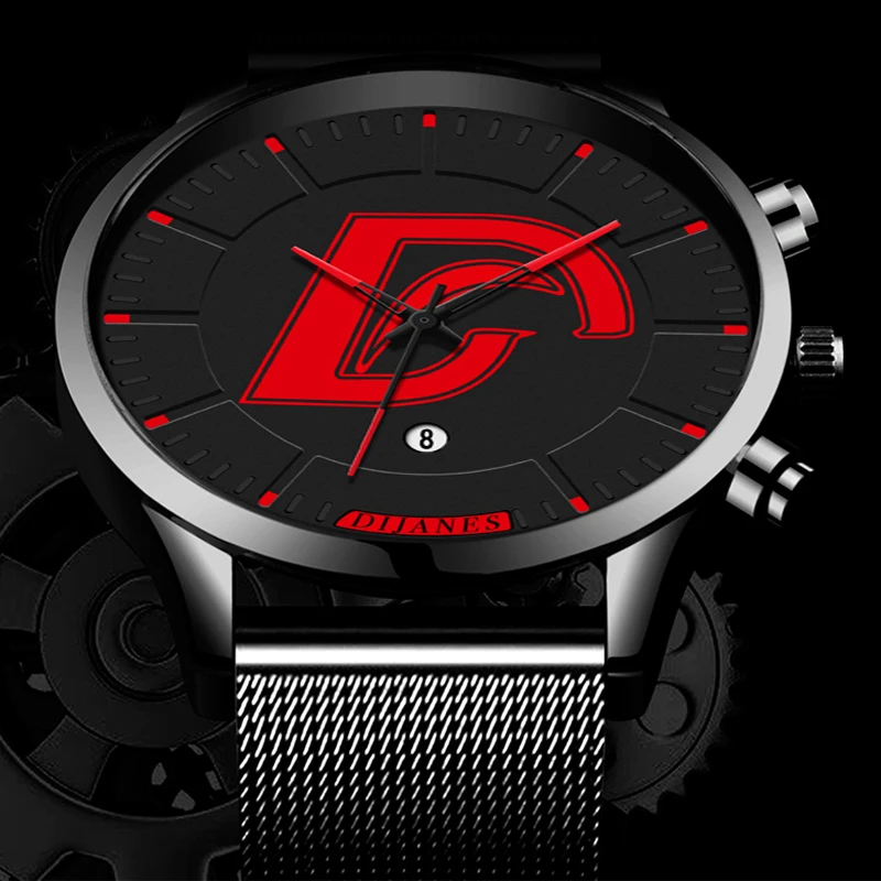 

Fashion Mens Minimalist Watches Luxury Stainless Steel Mesh Belt Quartz Wrist Watch Men Casual Leather Watch relogio masculino
