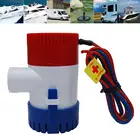 Электрический морской откачивающий насос 1100GPH 12 В, погружной откачиватель с плавающим выключателем