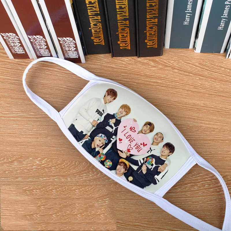 10 шт./партия KPOP маска для рта и лица JUNGKOOK Jimin SUGA JIN J-HOPE RM космическая хлопковая маска теплая и пылезащитная PM2.5