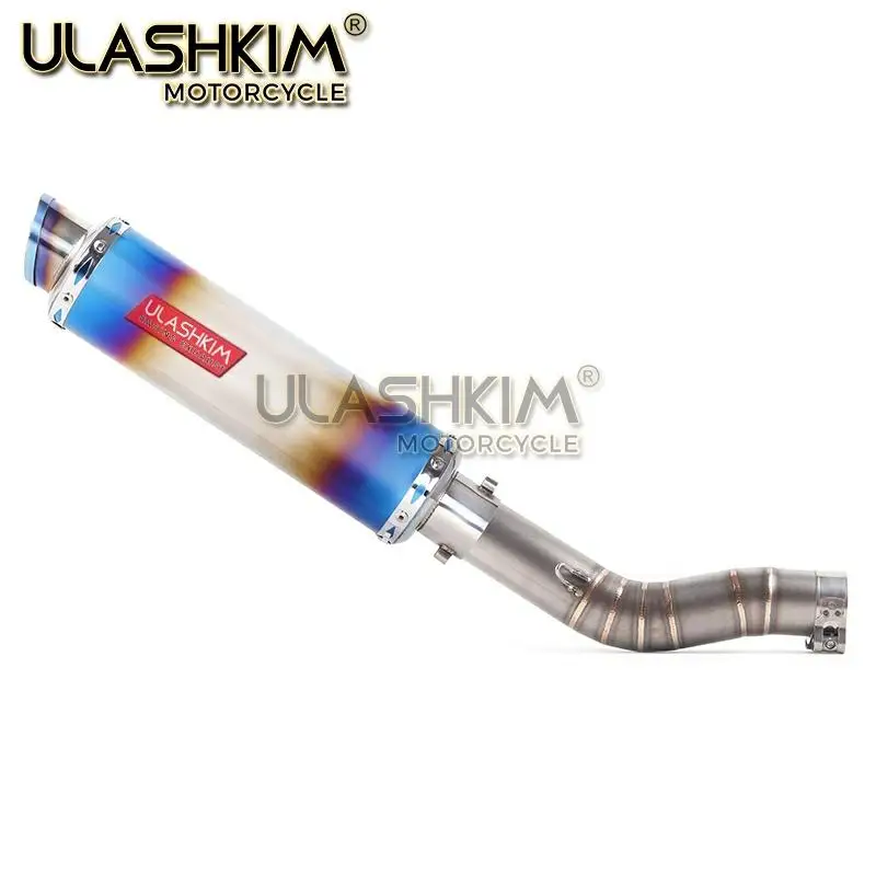Мотоцикл Полная система глушитель выхлопной трубы среднего звена скольжения для