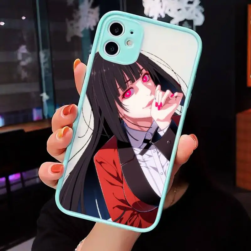 

Crazy Excitement Manga Kakegurui Phone Cases matte transparent For iphone 7 8 11 12 plus mini x xs xr pro max cover