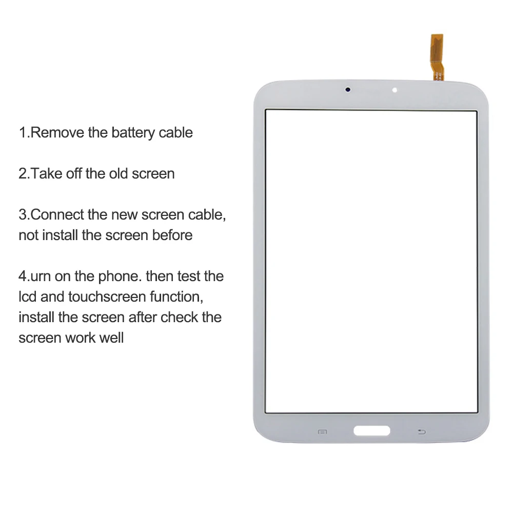8 0 дюймовый черный для Samsung Galaxy Tab 3 T310/Φ T311 Tab3 ЖК сенсорный экран Объектив Стекло
