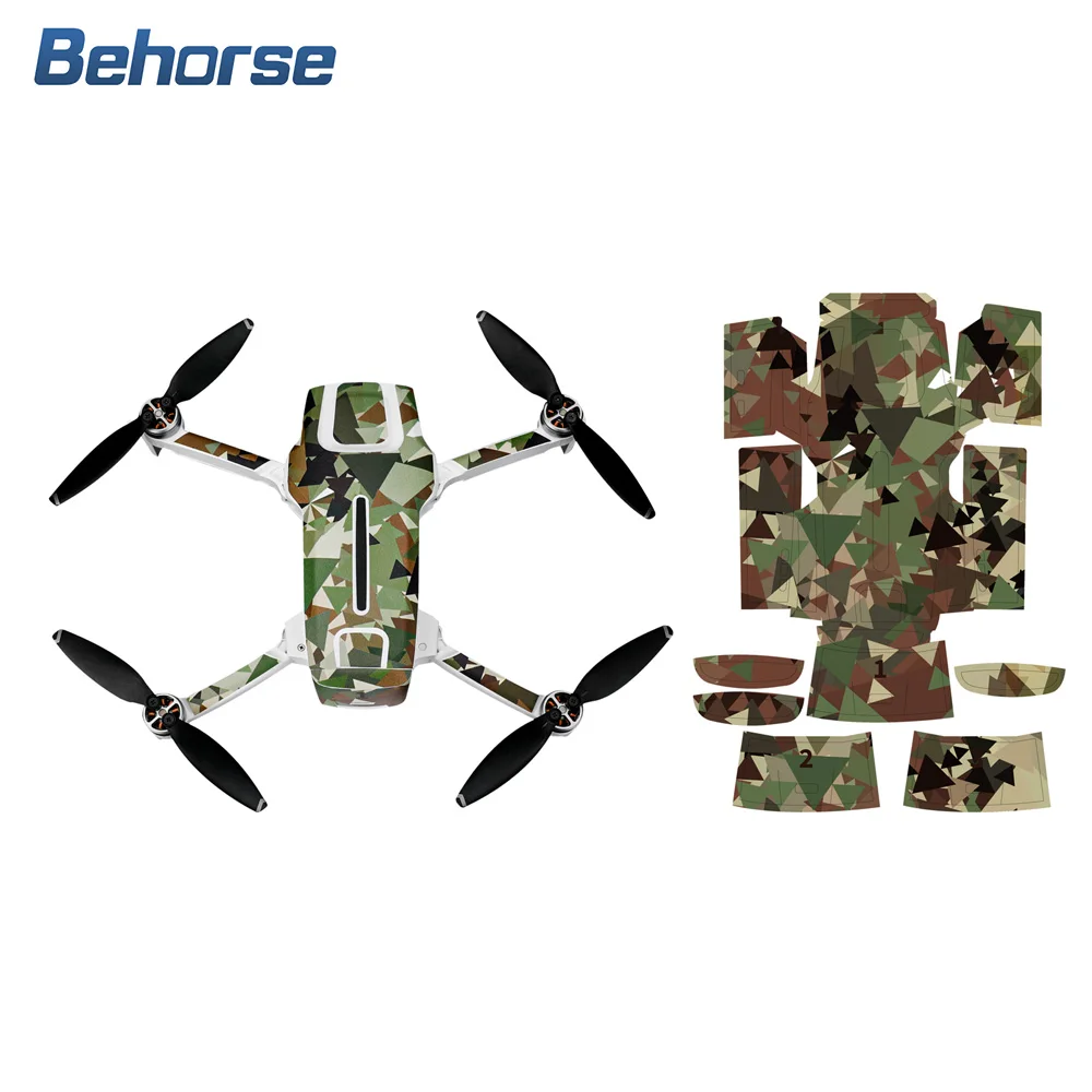 Fimi X8 Mini PVC Sticker Camera Drone Body Battery Number Camouflage Colorful Skin for SE Accessories | Электроника