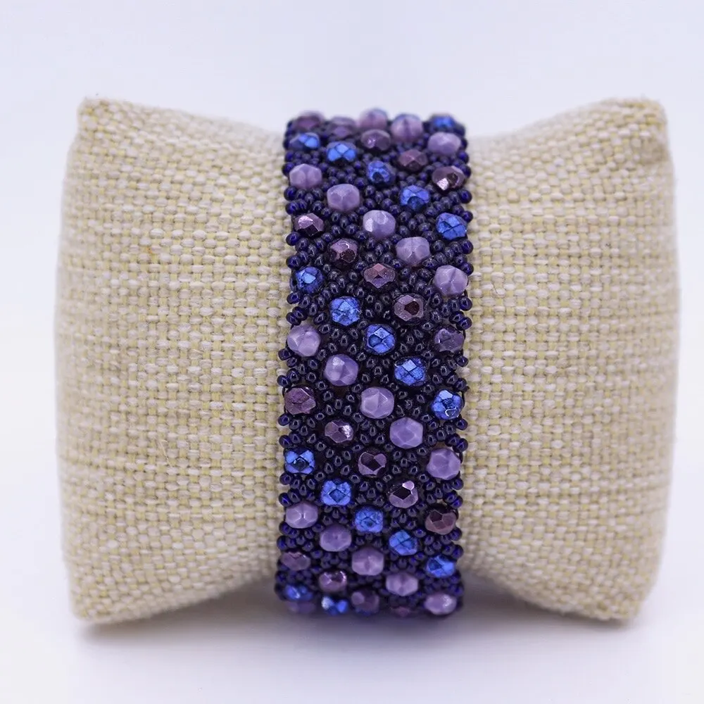 

Fratelli Vintage Colorful Handmade Seeds Beads Bracelets Bangles Woven Elastic Rope Wide Bracelet for Women Jewelry