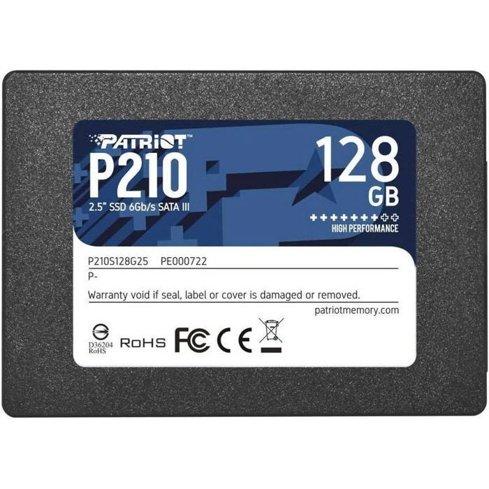 Твердотельный накопитель Patriot P210 P210S128G25 SSD 2.5&quot 128Gb PCI Ex4 чтение: 450 Мб/сек запись: 430