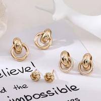 european and american fashion style geometric metal earrings stylish womens earrings 2021 new jewelry