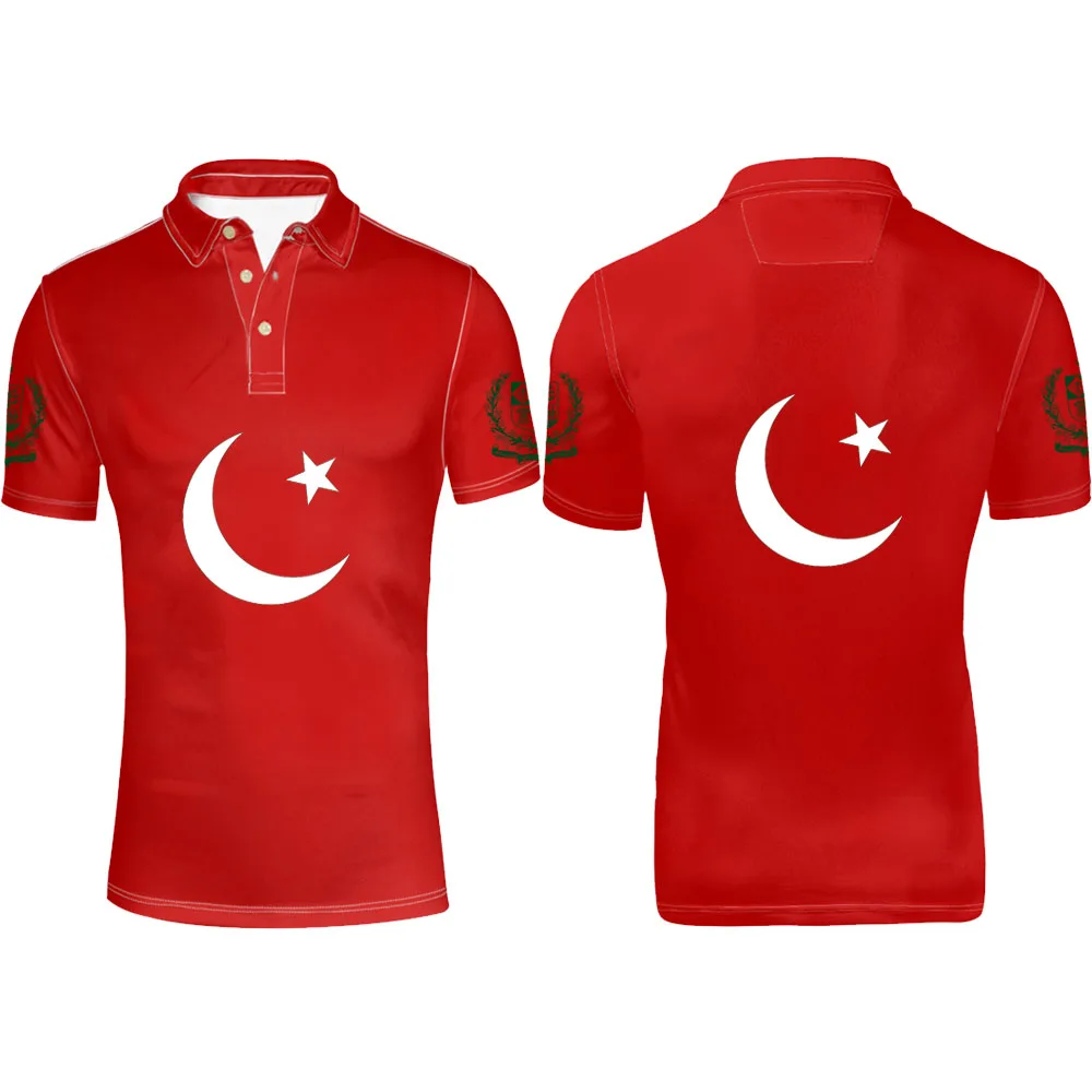 Пакистанская Молодежная рубашка поло с бесплатным именем и номером нация флаг