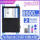 Сменный аккумулятор GUKEEDIANZI pad6 8500 мАч для iPad 6 Air 2 A1547 A1566 A1567 iPad6 Air2
