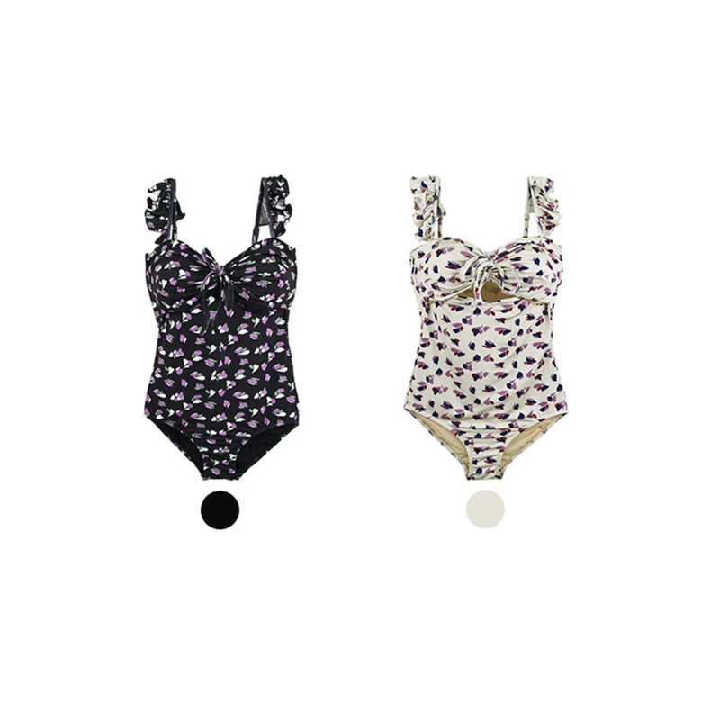 

New Retro 1 item Swimsuit Floral 1 item Swimsuit Women Bikini Slim Swimsuit Hot Spring Vacation Swimwear Sexy Swimsuit