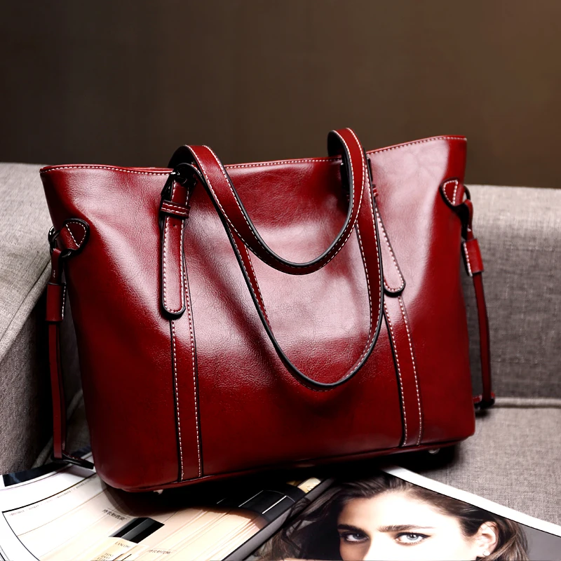 Koop Esthetische Eenvoudige Draagtas Lederen Luxe Designer Handtas Opslag Lunch Tassen Vrouwen Cosmetische Organizador Bag Organizer Ed50sn