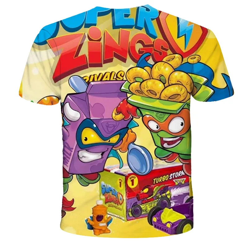 

Super zings t camisa 4 5 6 7 8 9 10 11 12 13 14 anos do beb meninos meninas camiseta crianas roupas criana menina topos t