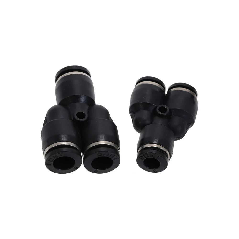 Черная 3 сторонняя Y образная пневматическая трубка с наружным диаметром 4 16 мм