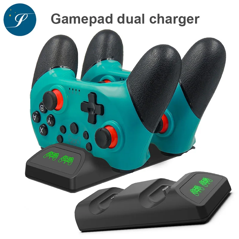 

Gamepad Charger Switch Pro Bluetooth-compatible Motion-sensing Controller with 6-axis Switch Wireless Game Charger Double Charge