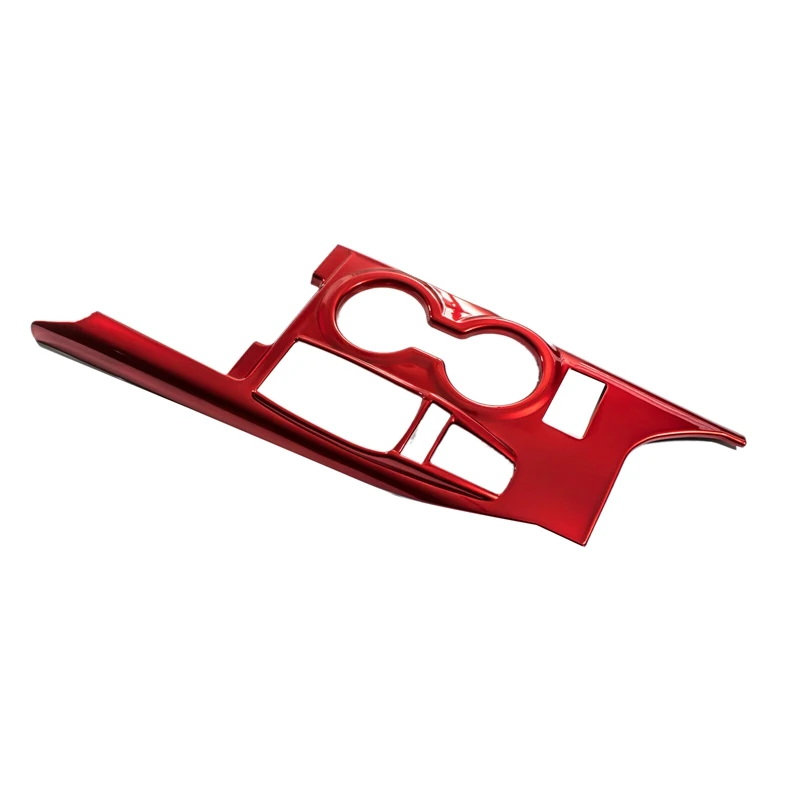 Автомобильная красная коробка переключения передач Панель рамка Накладка для