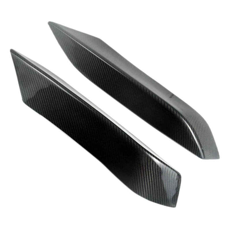 

for BMW M3 F82 F83 M4 2015-2018 Carbon Fiber Front Bumper Splitters Spoiler Fog Lamp Trim Cover