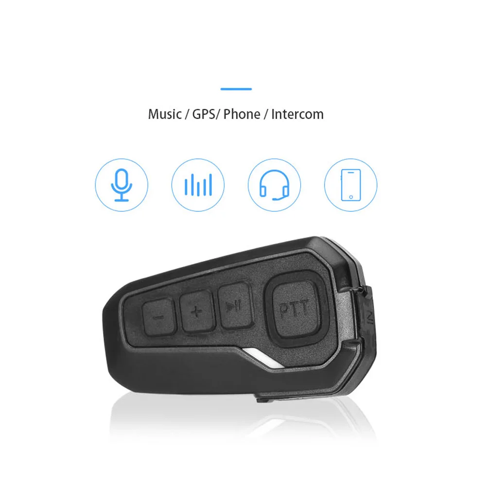 Новейшая Bluetooth гарнитура для шлема HD Беспроводная мотоциклетная s с пультом