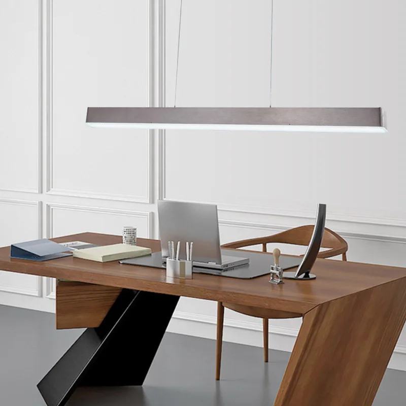 Современная светодиодная Люстра для столовой длинные офисные светильники в