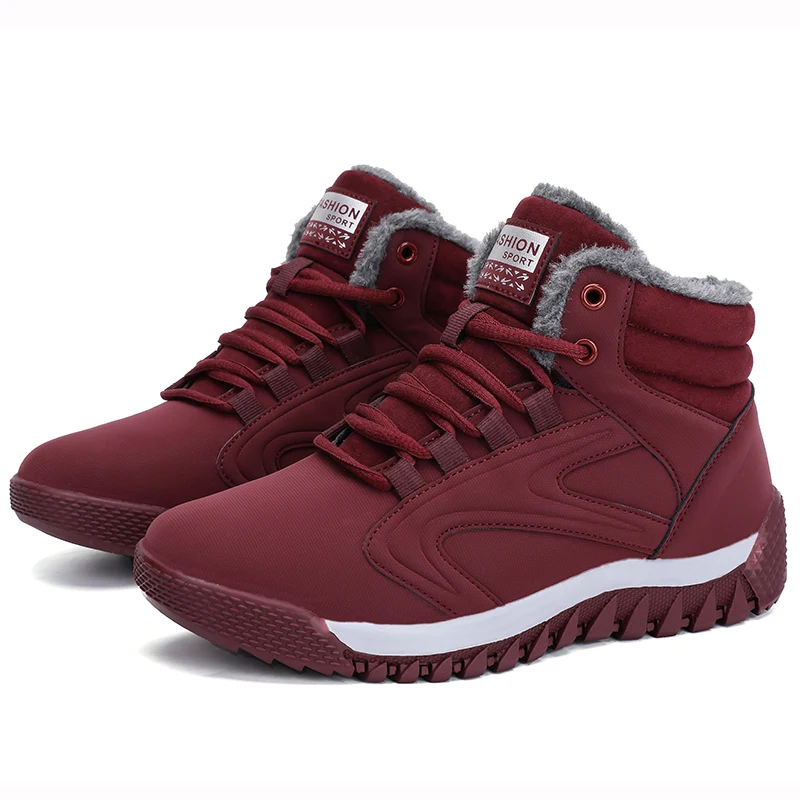 Новинка 2019 года модные теплые мужские зимние ботинки на меху Мужская обувь
