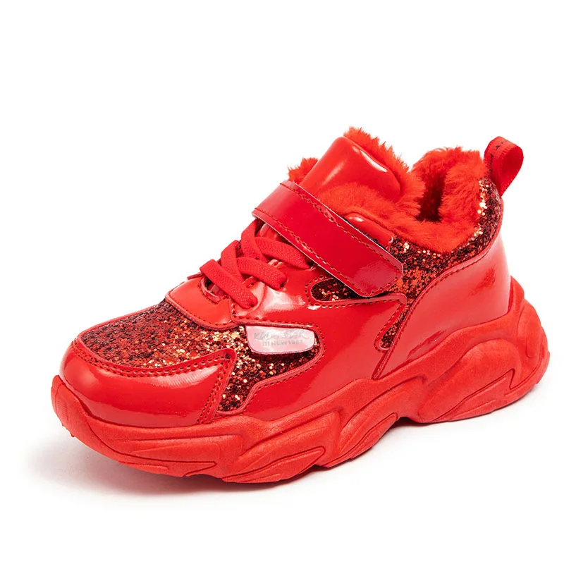 

Korean Style Children's Sports Shoes Sneakers 2021 Autumn Winter New Girls' Cotton Shoes Boys Low-top Non-slip Shoes for Kids