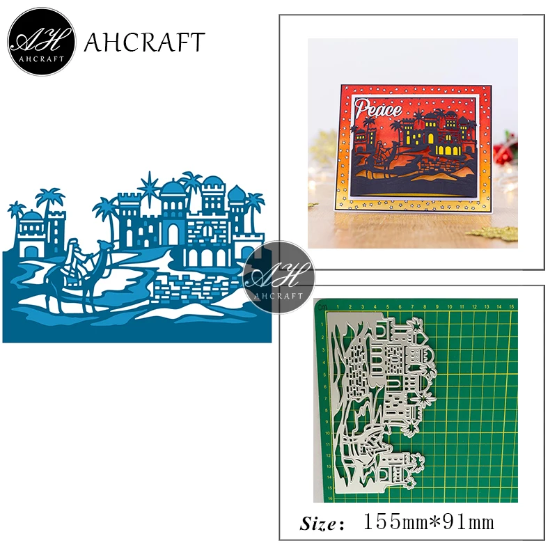 

AHCRAFT Desert Town Fair Metal Cutting Dies for DIY Scrapbooking Photo Album Decorative Embossing Stencil Paper Cards Mould