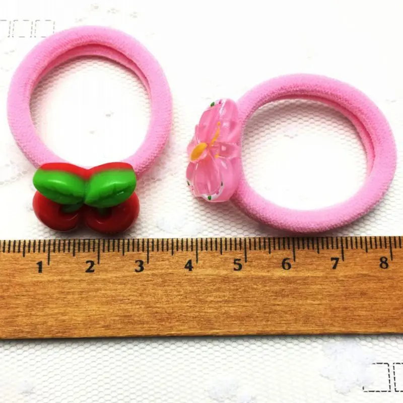 1 шт. 4 см детская цветная эластичная резинка милая акриловая для волос с