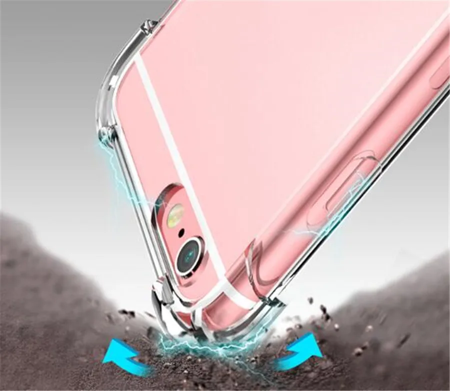 Противоударные противоударные мягкие чехлы для телефонов iPhone 12 11 Pro Max X XR XS 8 7 6 6S