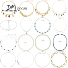 Рождественские подарки на Новый год 2022, Модный женский ювелирный магазин Swa, ювелирные изделия с австрийскими кристаллами, подвеска, ювелирное ожерелье с аквамарином