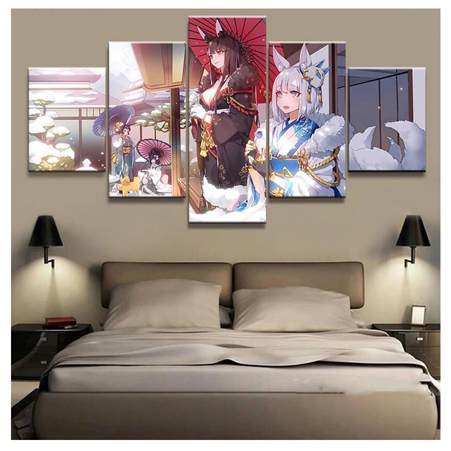 Японская мультяшная алмазная живопись зимнее кимоно сказочное аниме