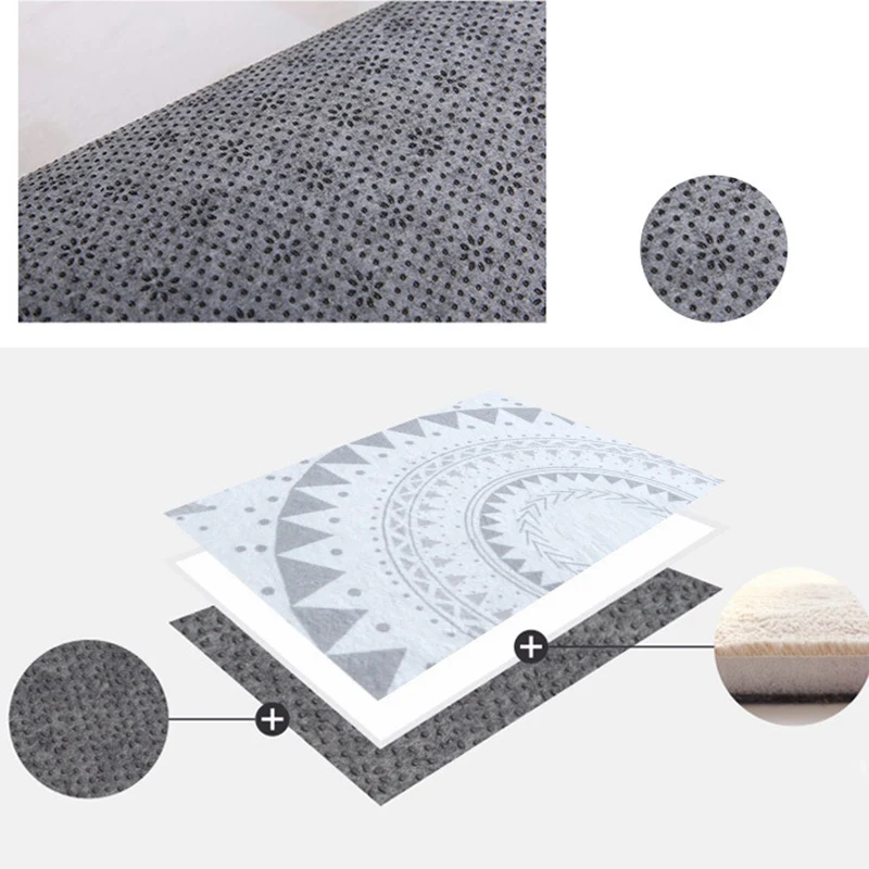 Ковер с геометрическим цветком для пола ковер в скандинавском стиле Детский